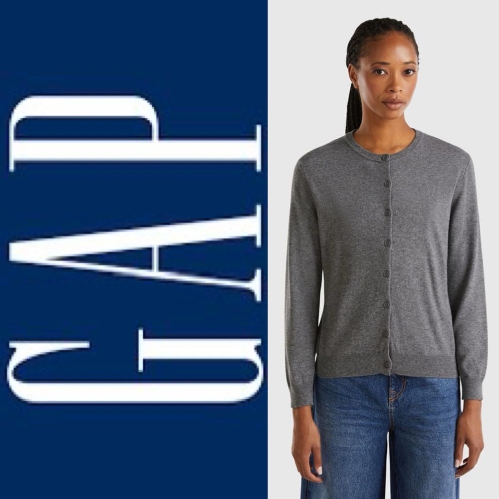 GAP Gray Women's Cardigan Sweater